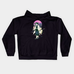 Shinobu Retro Art | Demon Slayer Kids Hoodie